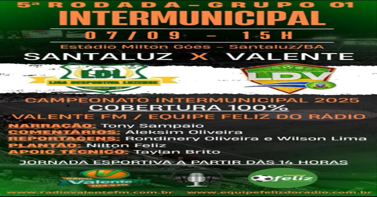 Rodada 5* do Intermunicipal