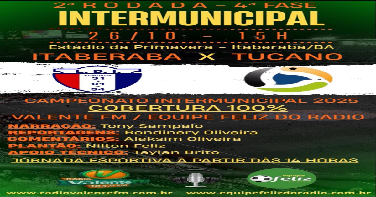 ​INTERMUNICIPAL 2025 12* RODADA